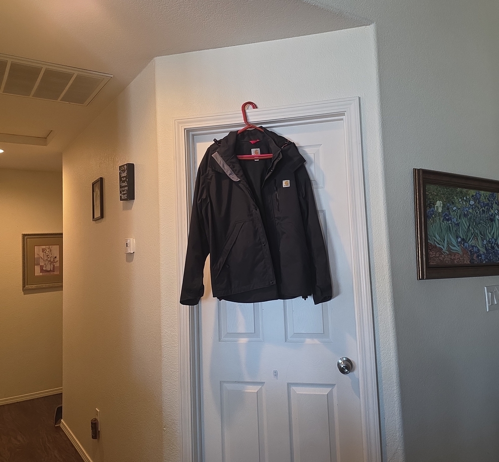 Carhartt Black Hooded Raincoat